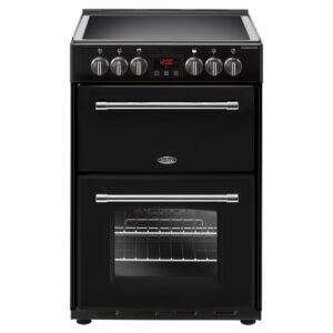 Belling Farmhouse 60E 60cm Double Oven Electric Cooker With Ceramic Hob - Black