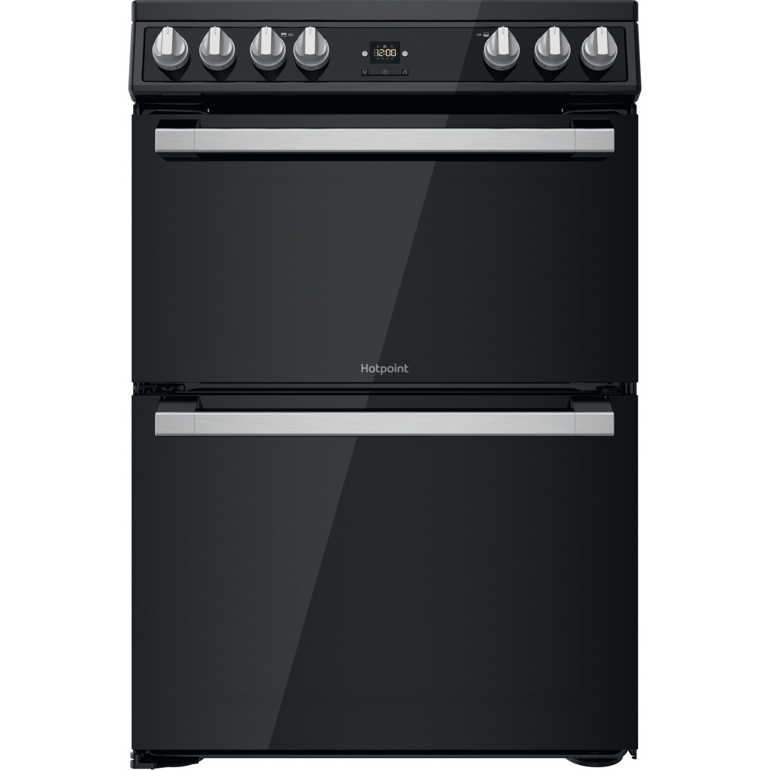 Hotpoint 60cm Double Oven Electric Cooker with Catalytic Cleaning - Black - Image 3