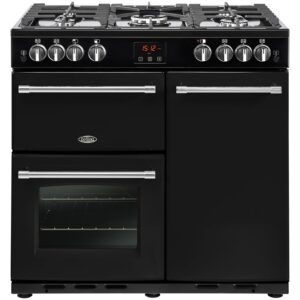 Belling Farmhouse X90G 90cm Gas Range Cooker - Black