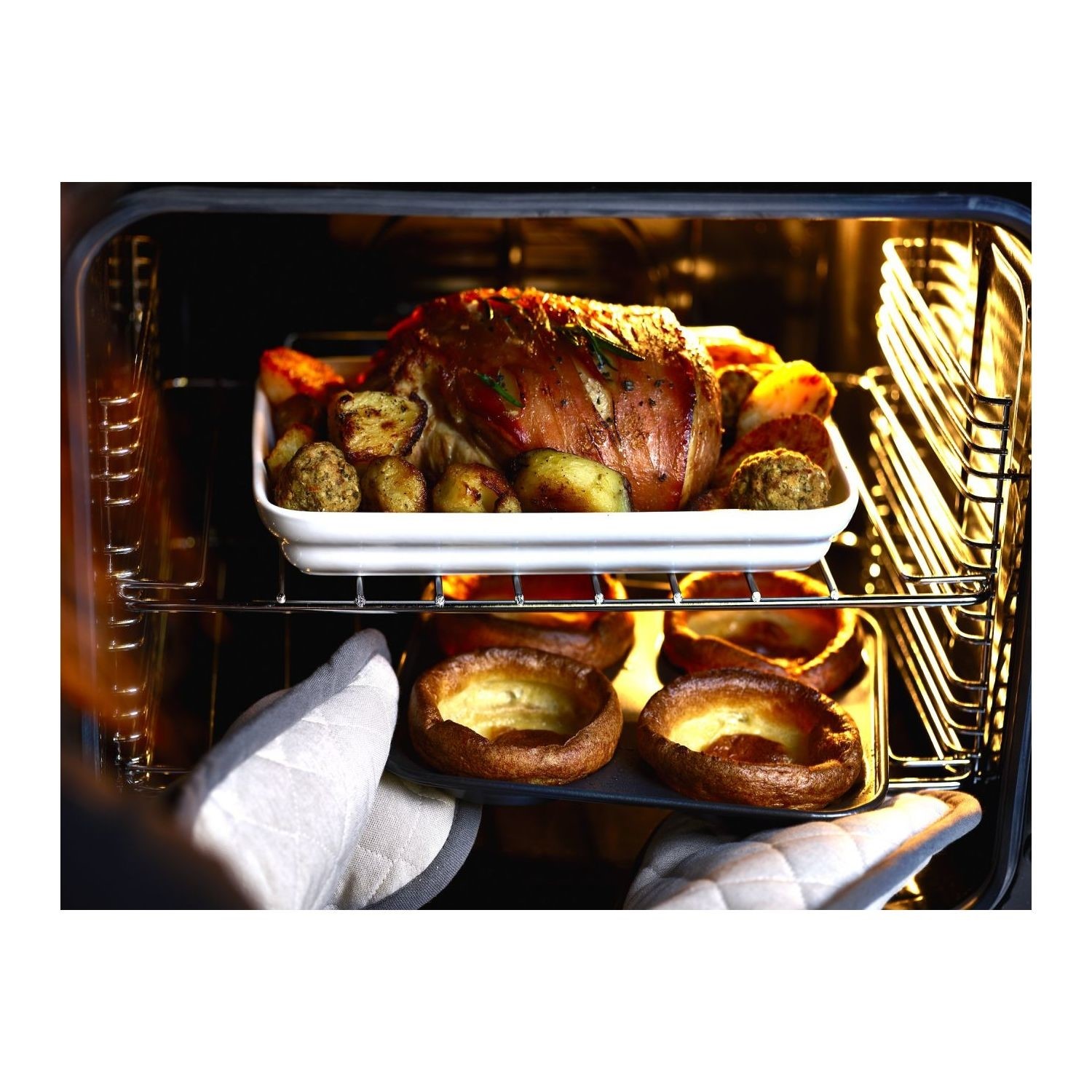 Belling Farmhouse X90G 90cm Gas Range Cooker - Black - Image 2