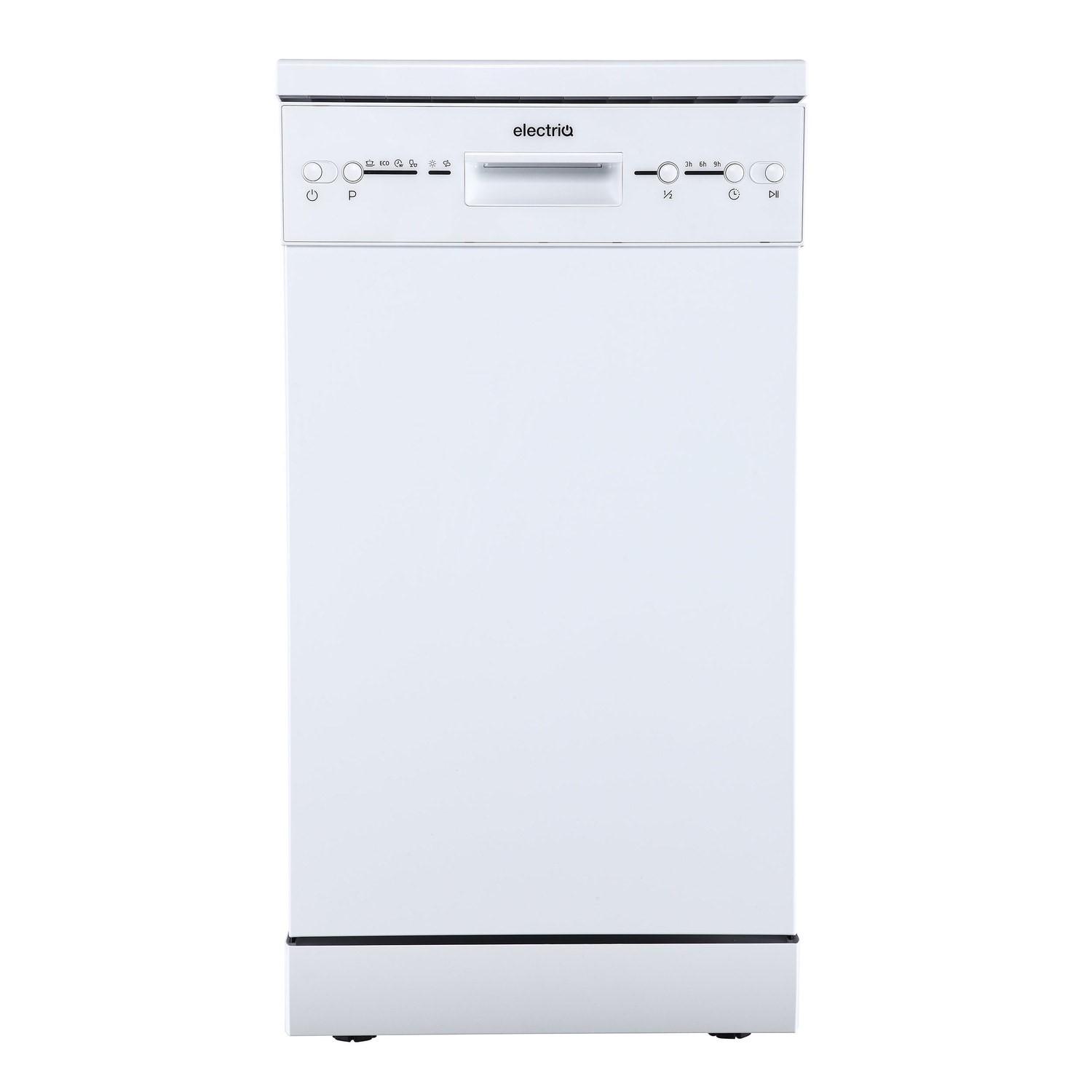 electriQ 10 Place Settings Freestanding Dishwasher - White