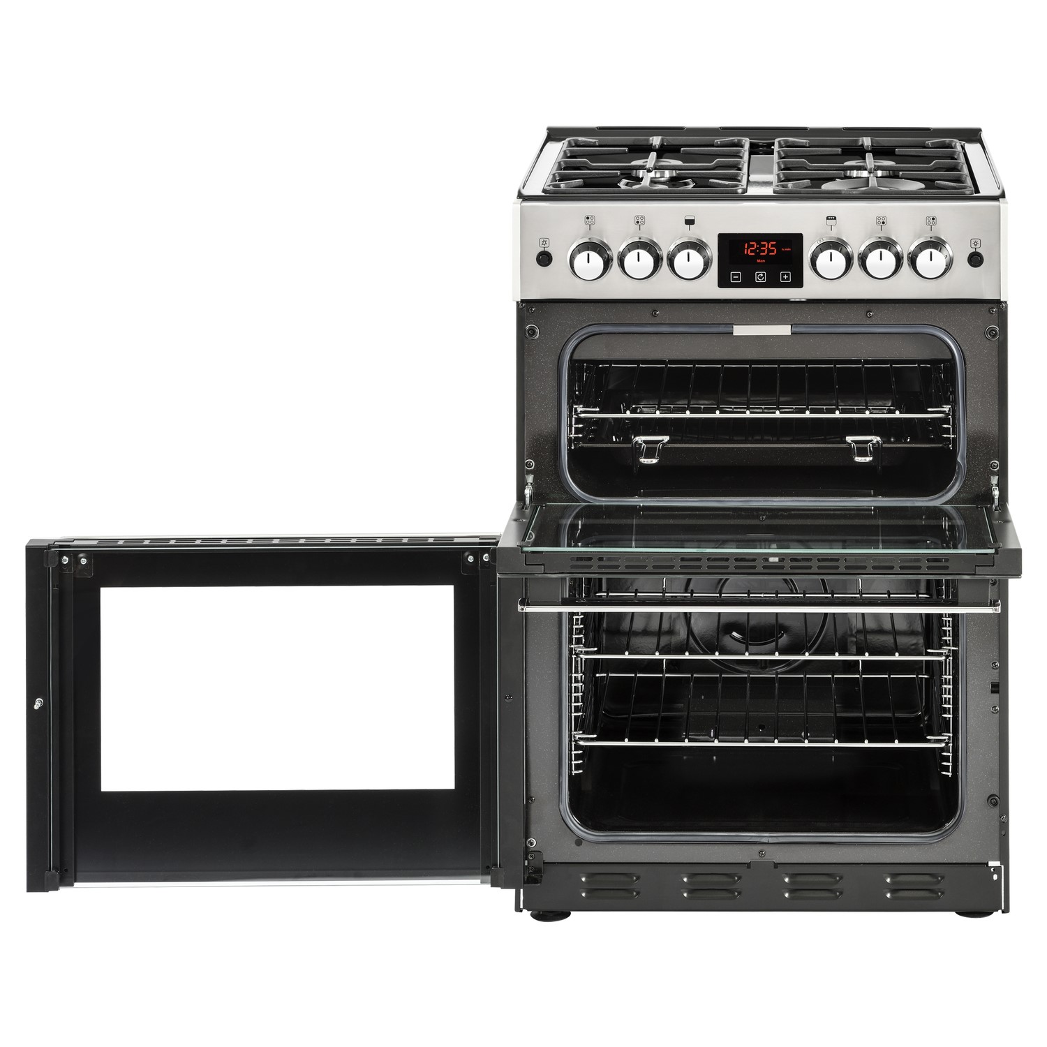 Belling Cookcentre 60G 60cm Double Oven Gas Cooker - Stainless Steel - Image 2