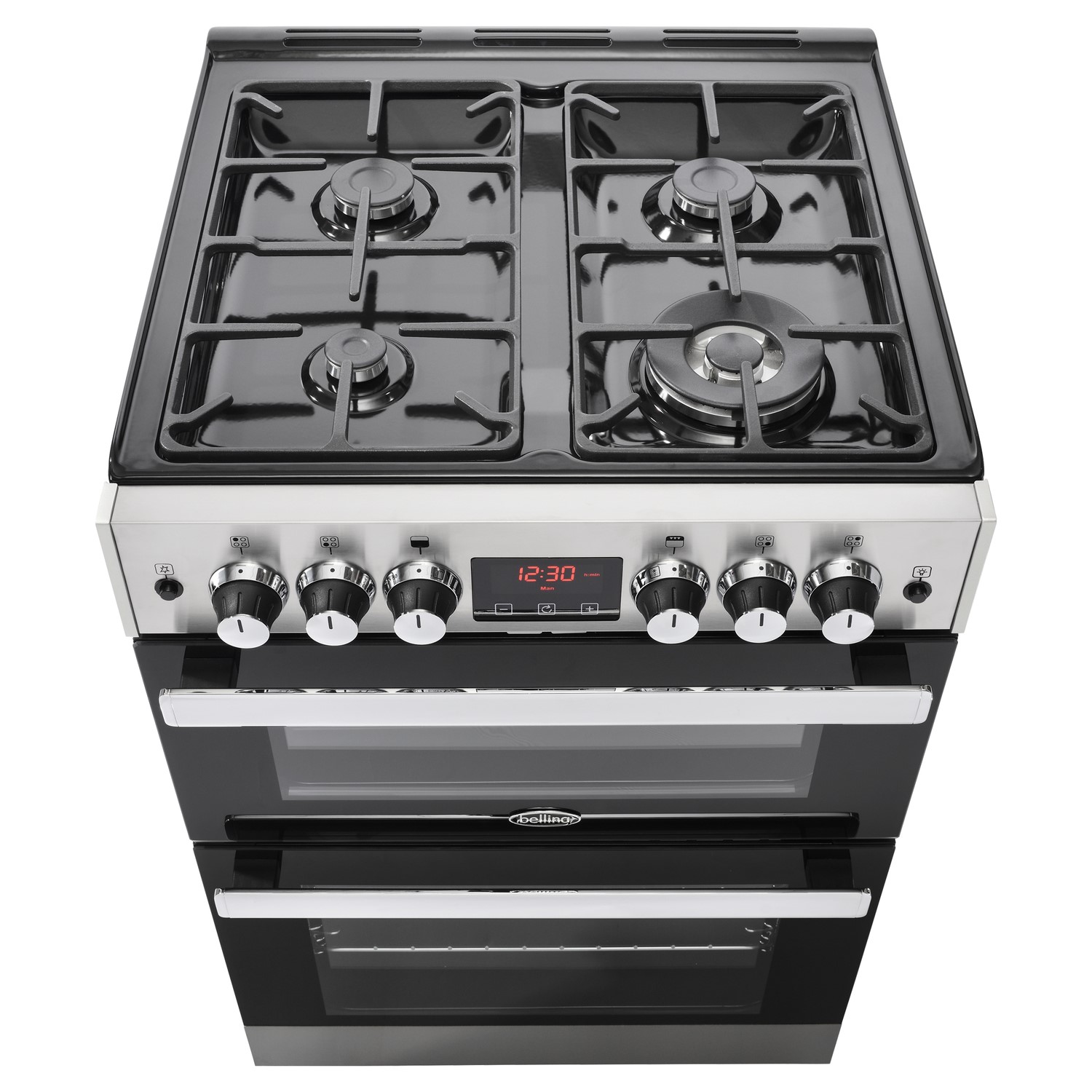 Belling Cookcentre 60G 60cm Double Oven Gas Cooker - Stainless Steel - Image 3