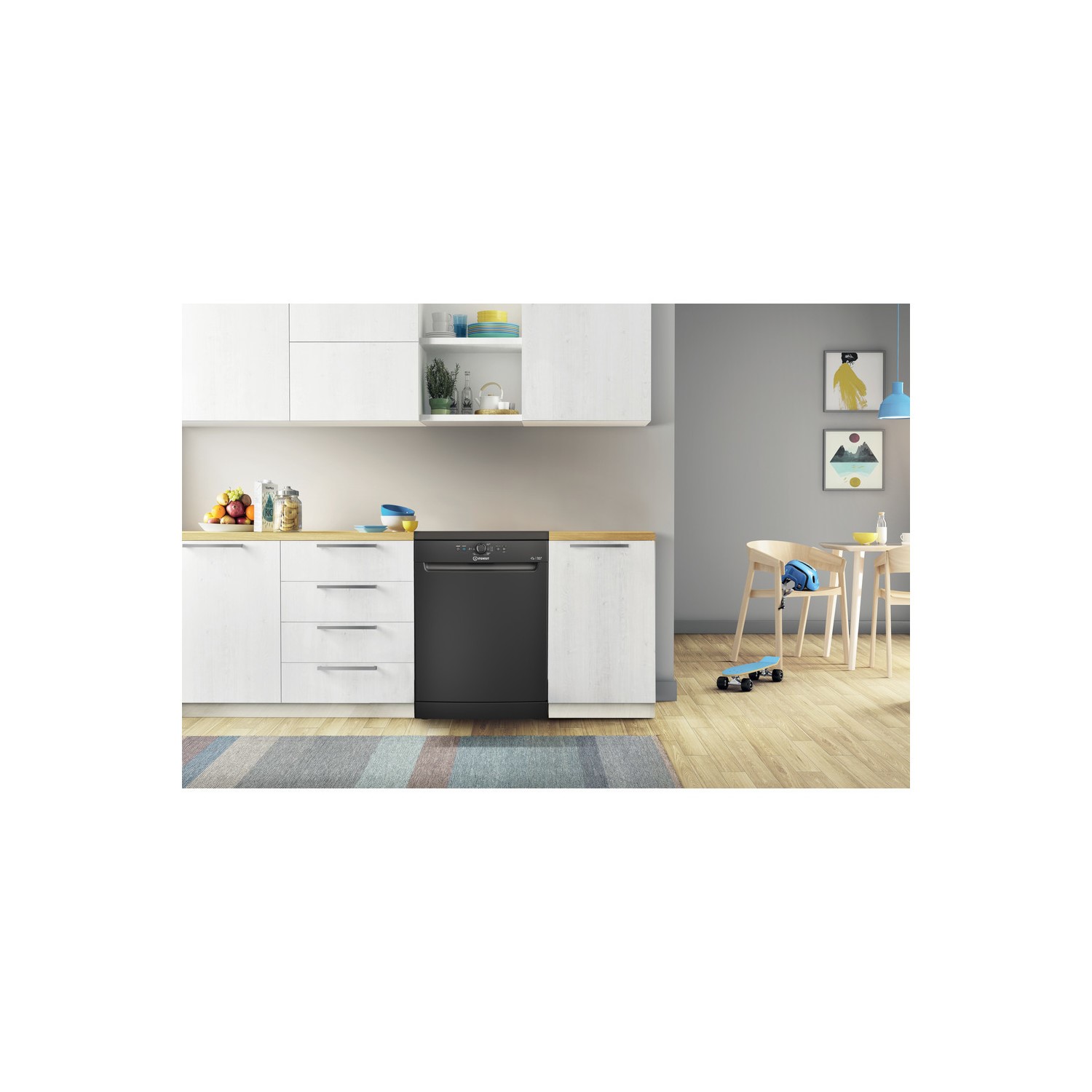 Indesit 13 Place Settings Freestanding Dishwasher - Black - Image 5