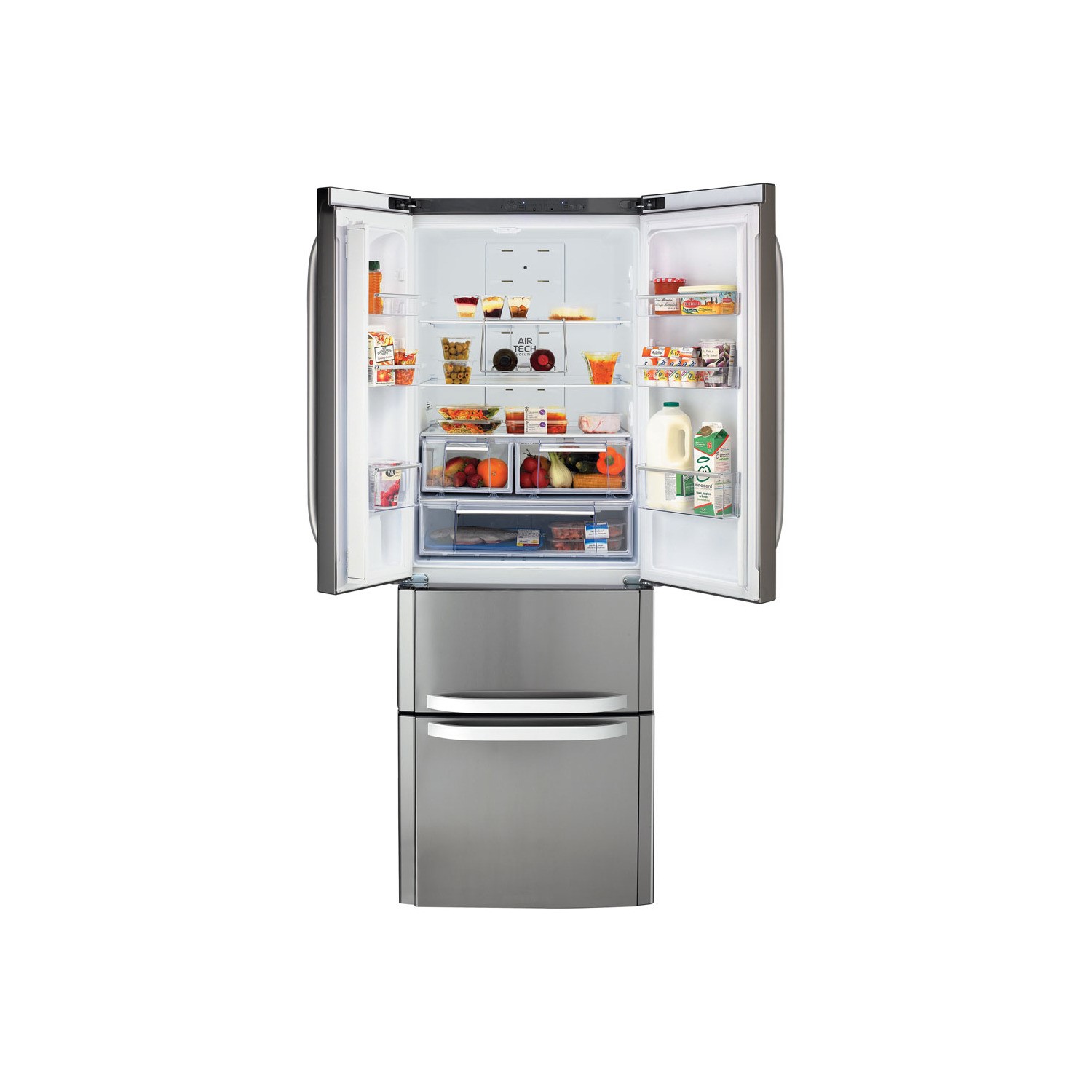 Hotpoint 399 Litre 60/40 Freestanding Total No Frost Fridge Freezer - Inox - Image 2