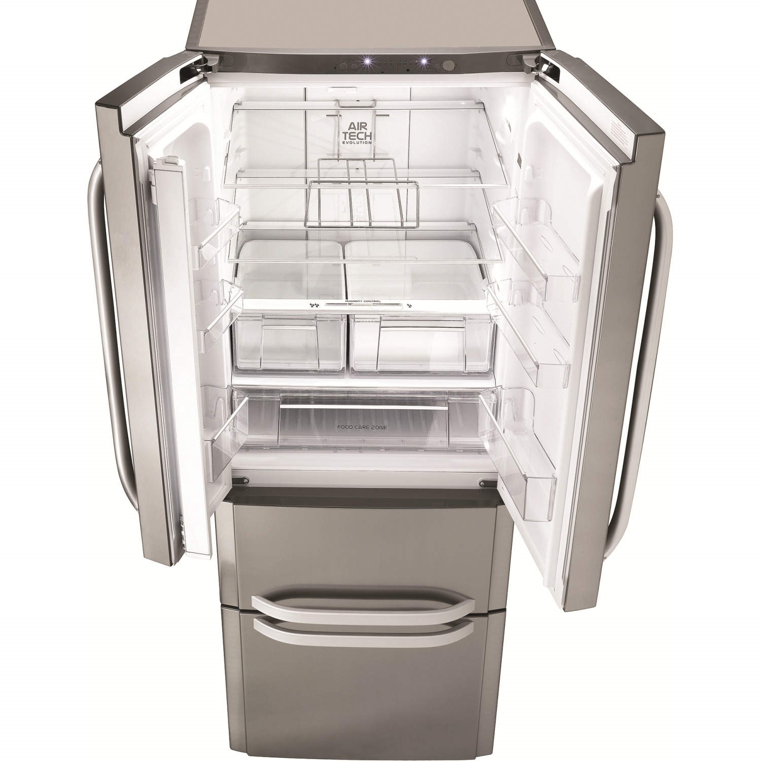 Hotpoint 399 Litre 60/40 Freestanding Total No Frost Fridge Freezer - Inox - Image 4