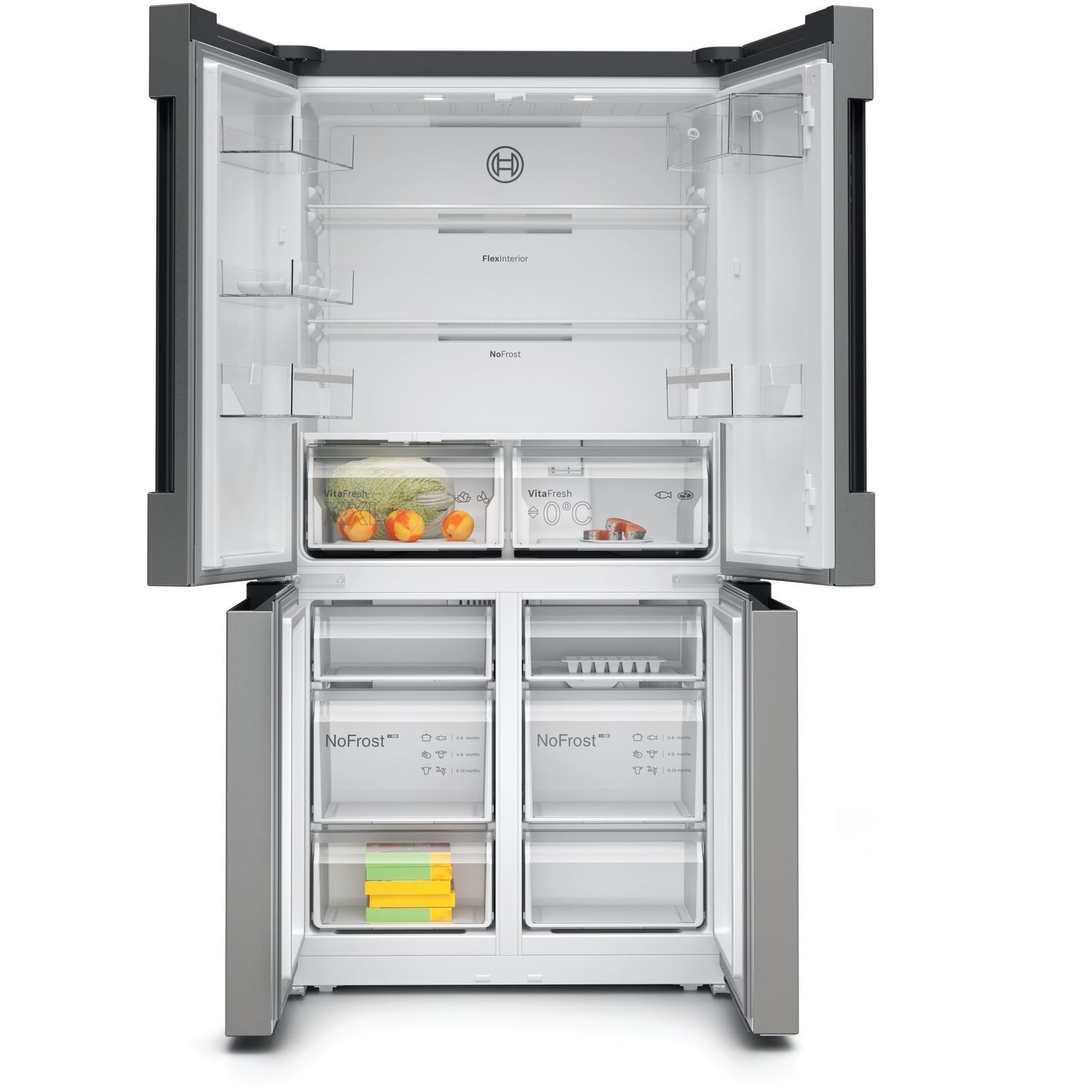 Hotpoint 399 Litre 60/40 Freestanding Total No Frost Fridge Freezer - Inox - Image 7
