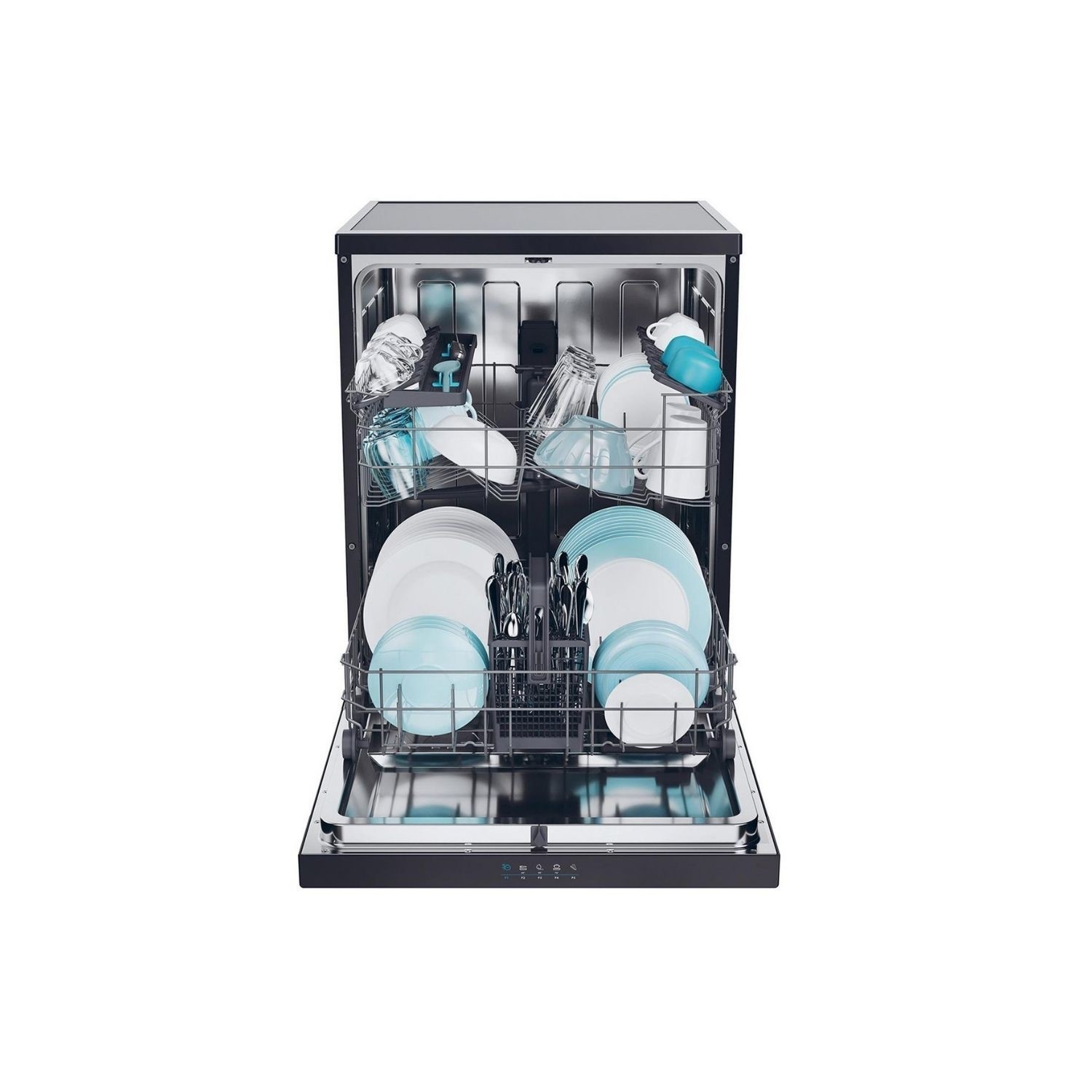 Candy 13 Place Settings Freestanding Dishwasher - Black - Image 3