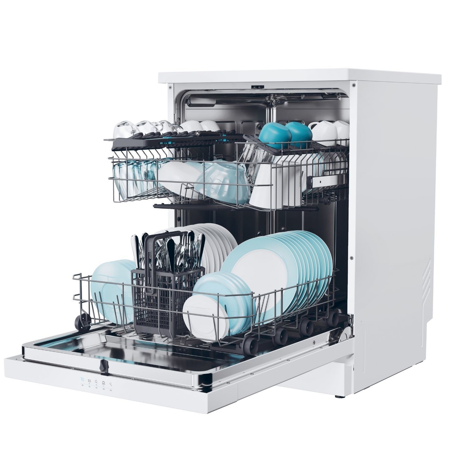 Indesit 14 Place Settings Freestanding Dishwasher - White - Image 5