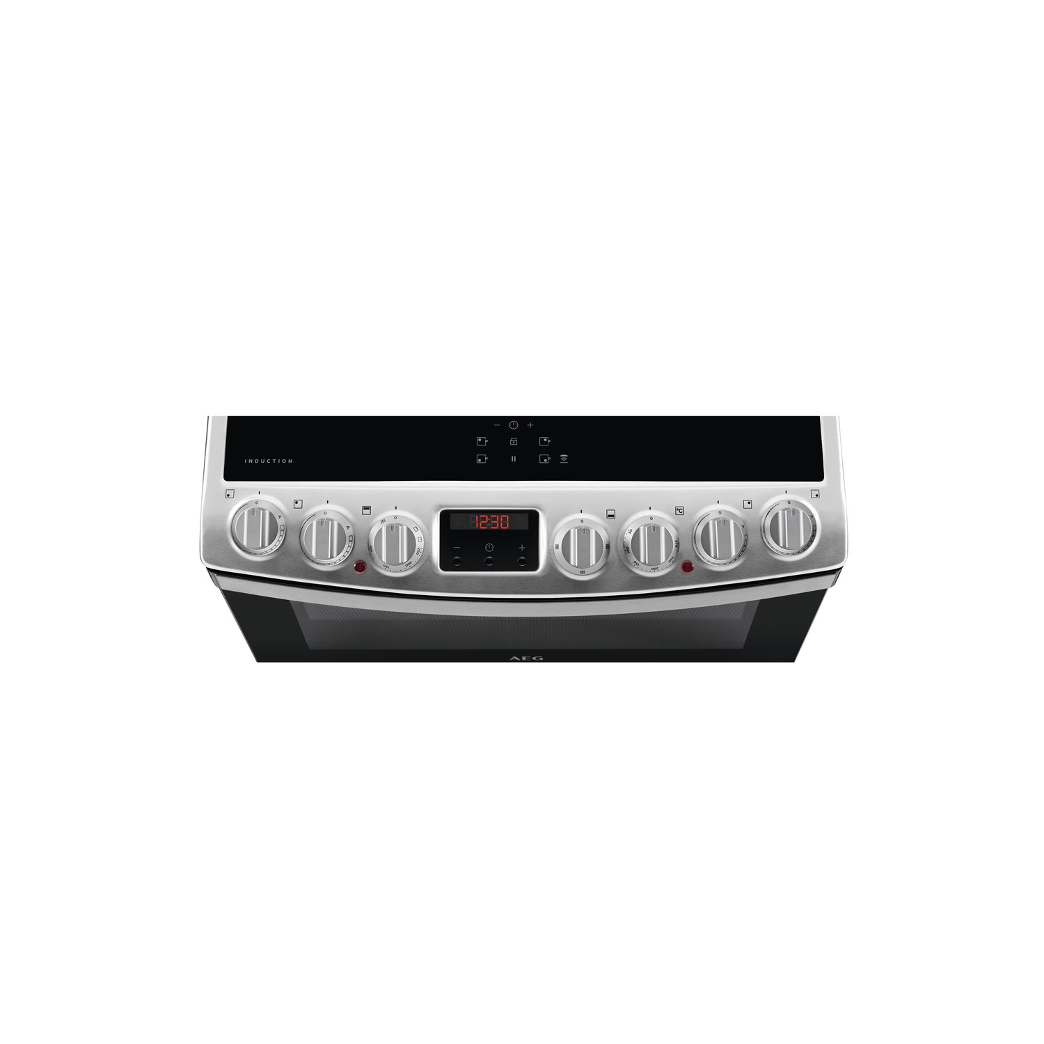 AEG 60cm Electric Double Oven Induction Cooker - Stainless Steel - Image 2