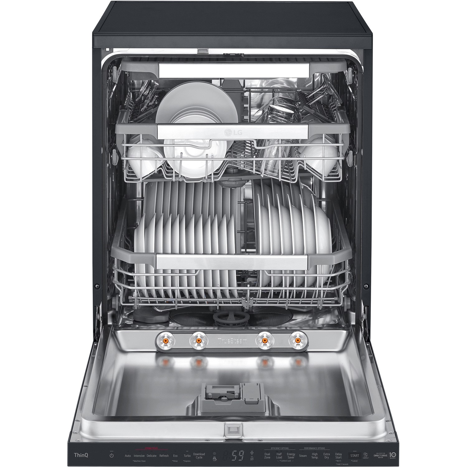 LG 14 Place Settings Freestanding Dishwasher - Black - Image 3
