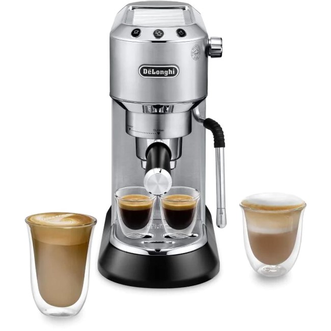 Delonghi Dedica Arte Manual Bean To Cup Coffee Machine - Metal