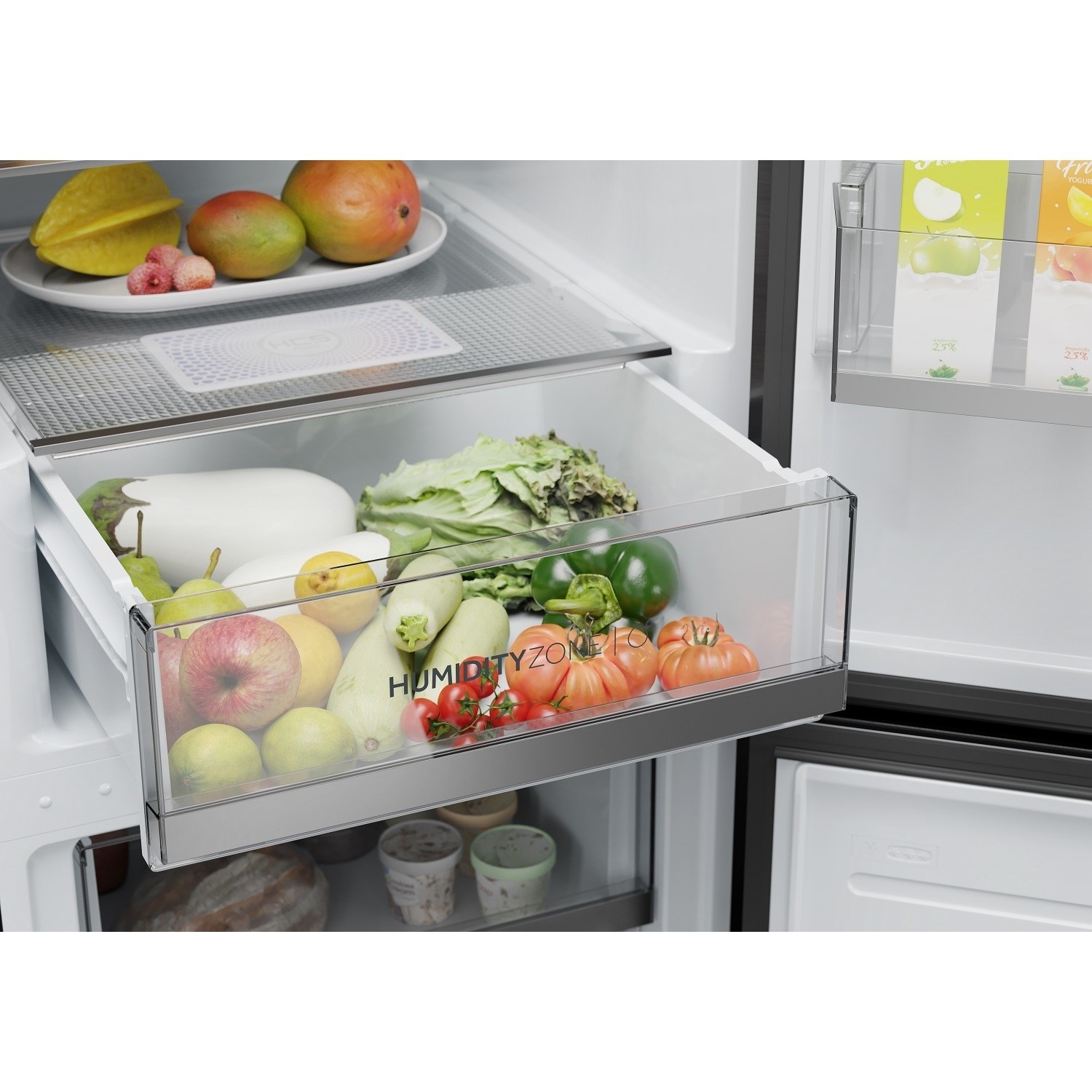 Haier 2D 60 Series 1 341 Litre 60/40 Freestanding Fridge Freezer - Silver - Image 6