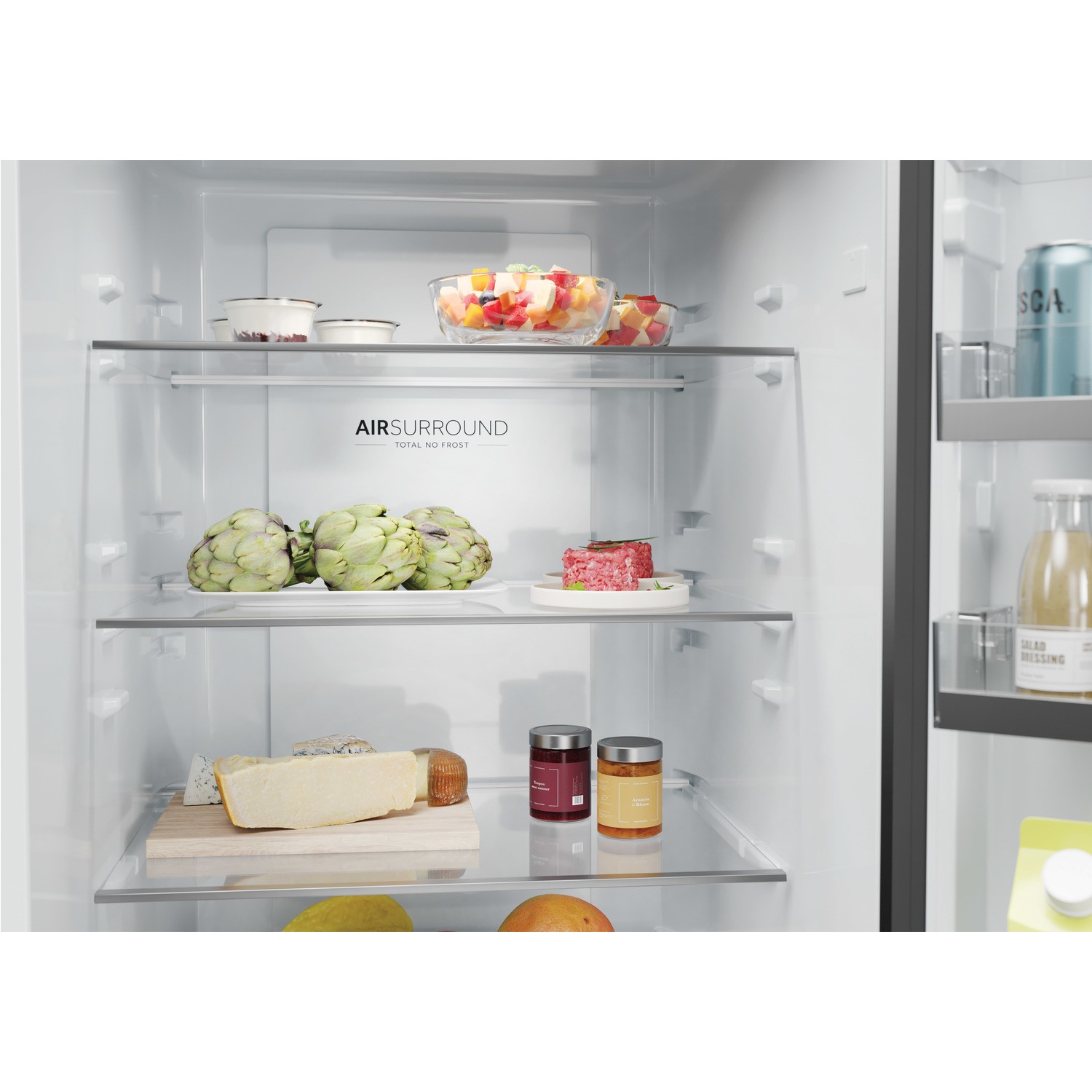 Haier 2D 60 Series 1 341 Litre 60/40 Freestanding Fridge Freezer - Silver - Image 7