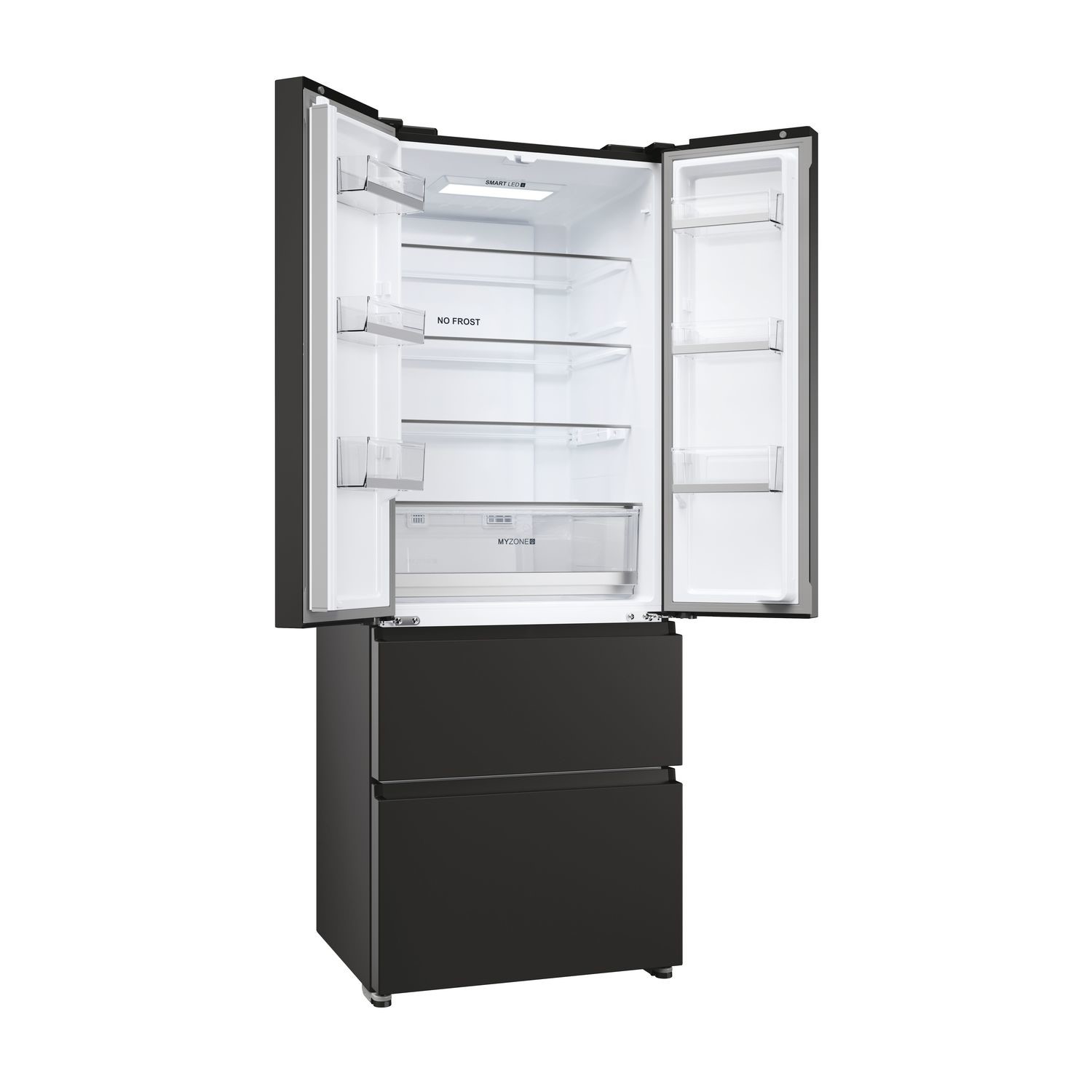 Haier FD 70 Series 5 444 Litre French Style American Fridge Freezer - Black - Image 2