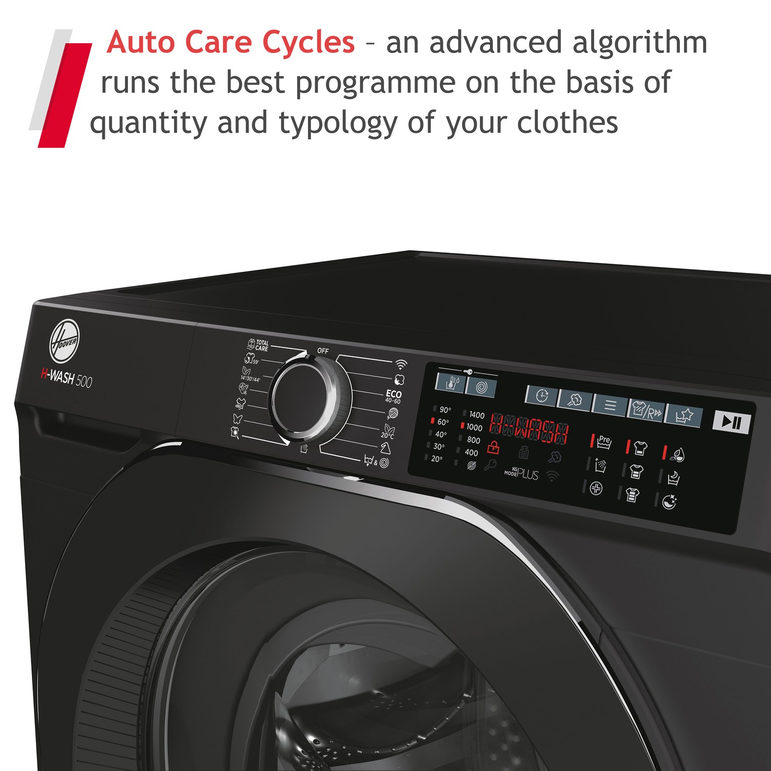 Hoover H-Wash 500 11kg Freestanding Washing Machine - Black - Image 4