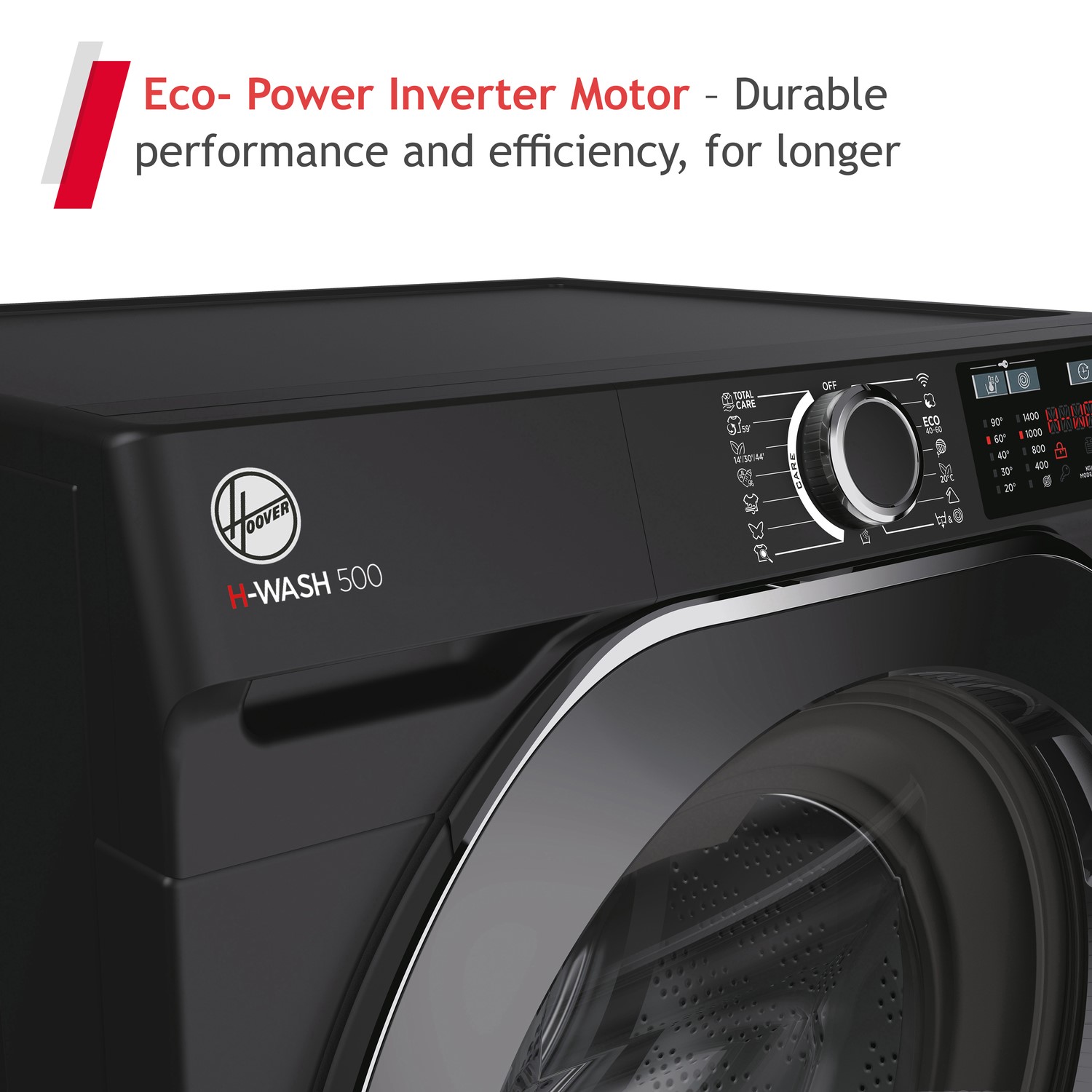 Hoover H-Wash 500 11kg Freestanding Washing Machine - Black - Image 6