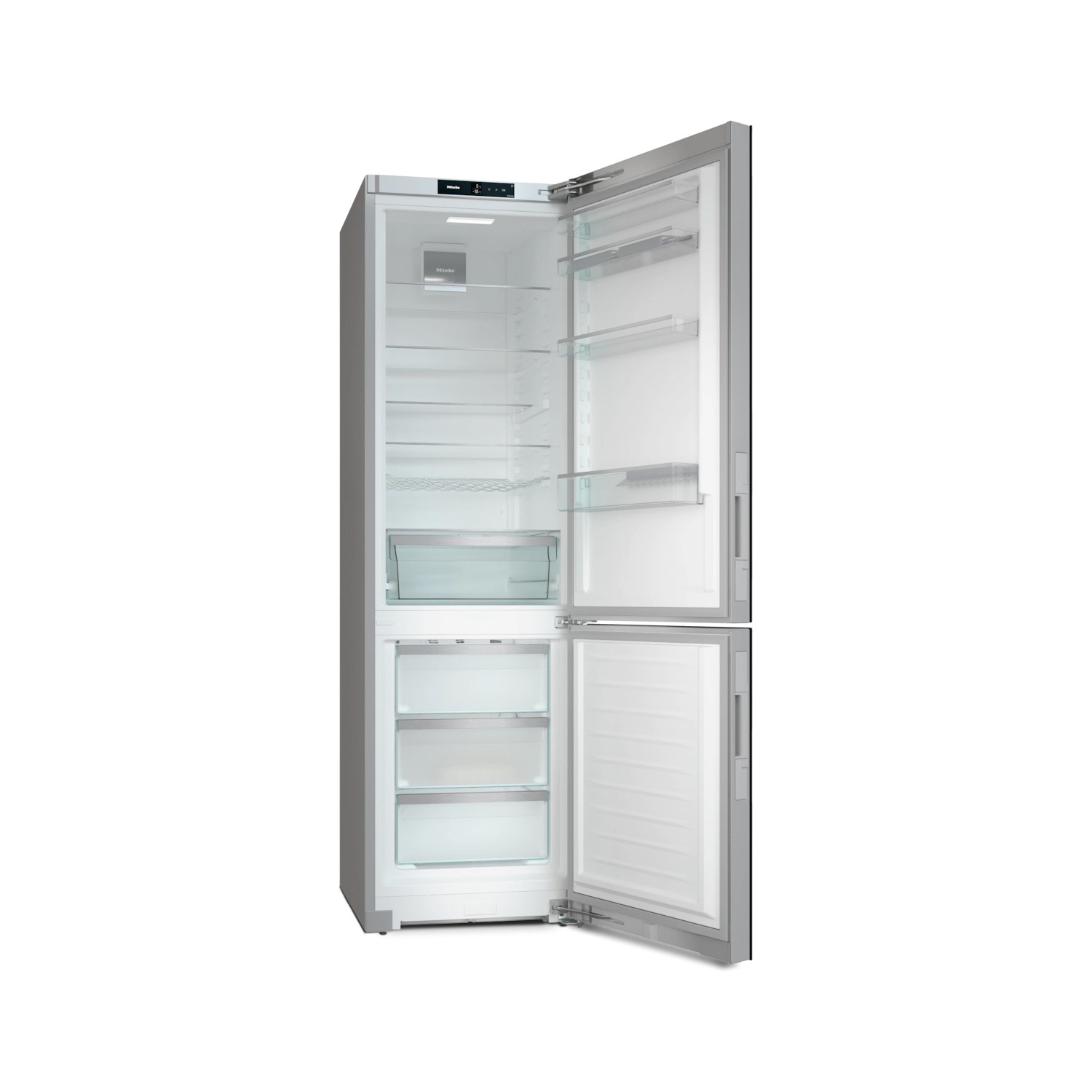 Miele 373 Litre 60/40 Freestanding Fridge Freezer - BlackBoard - Image 3