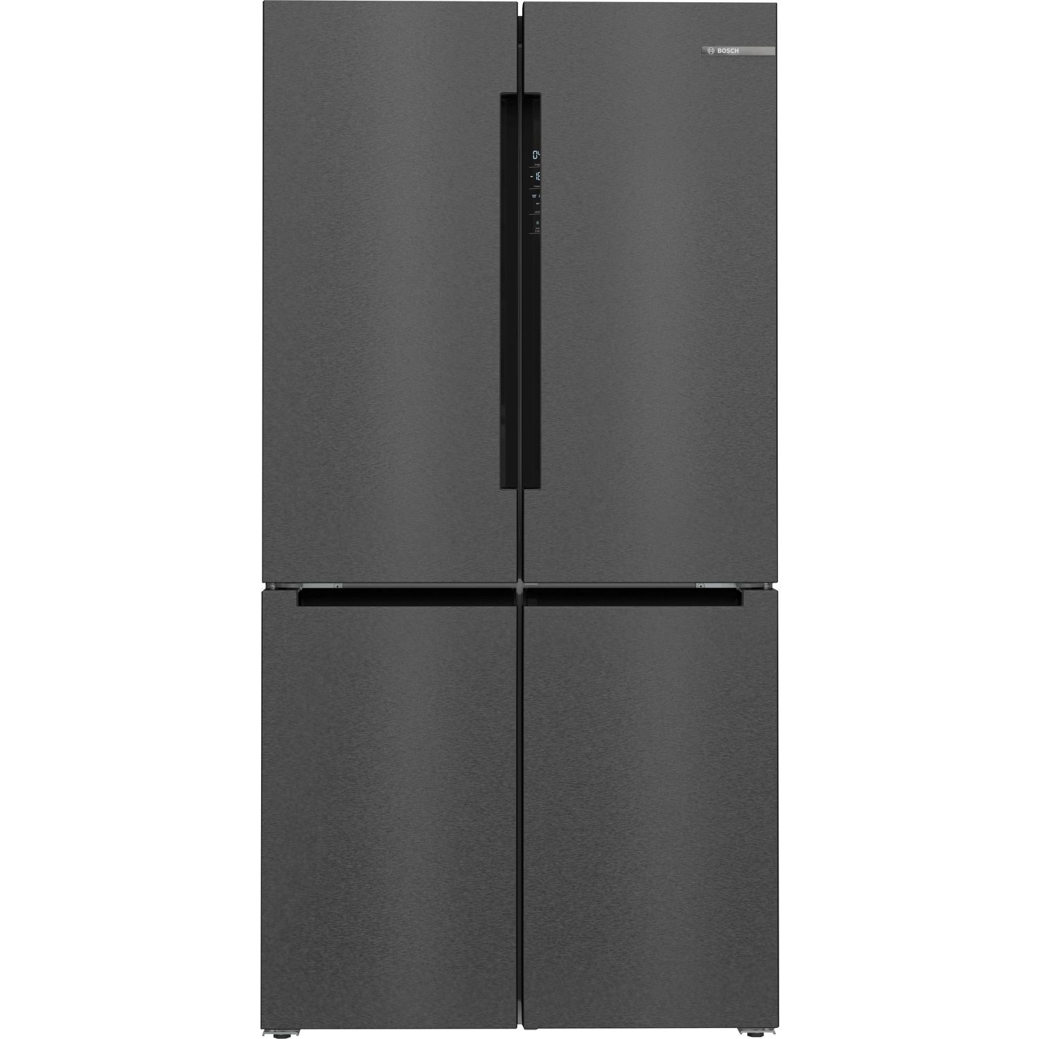 Bosch Series 6 605 Litre Freestanding Four Door Fridge Freezer - Black Stainless Steel - Image 2