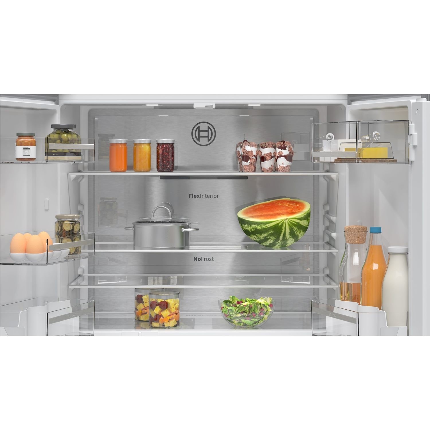 Bosch Series 6 605 Litre Freestanding Four Door Fridge Freezer - Black Stainless Steel - Image 8