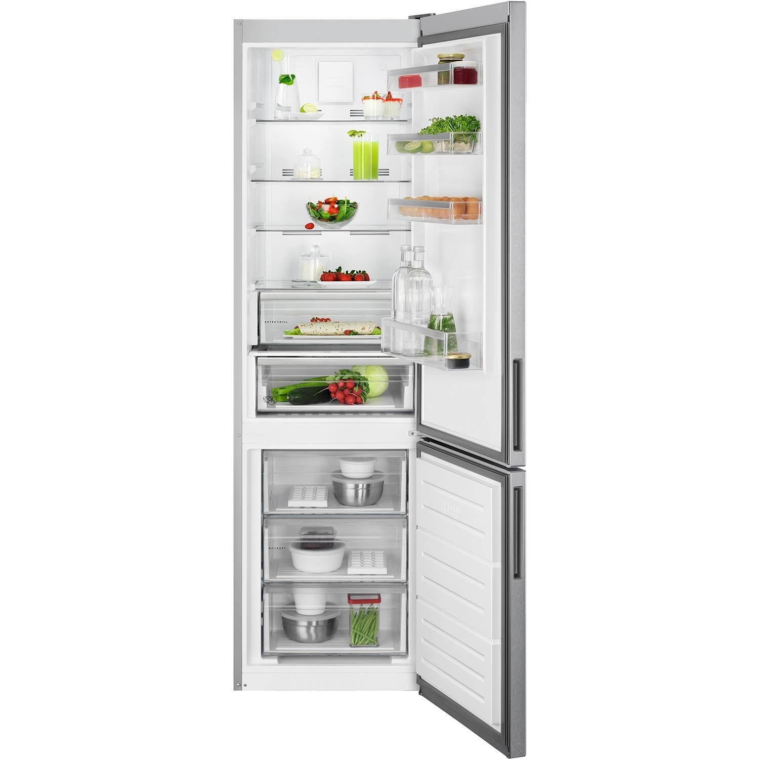Bosch Series 4 363 Litre 70/30 Freestanding Fridge Freezer - Stainless Steel Look Doors - Image 3