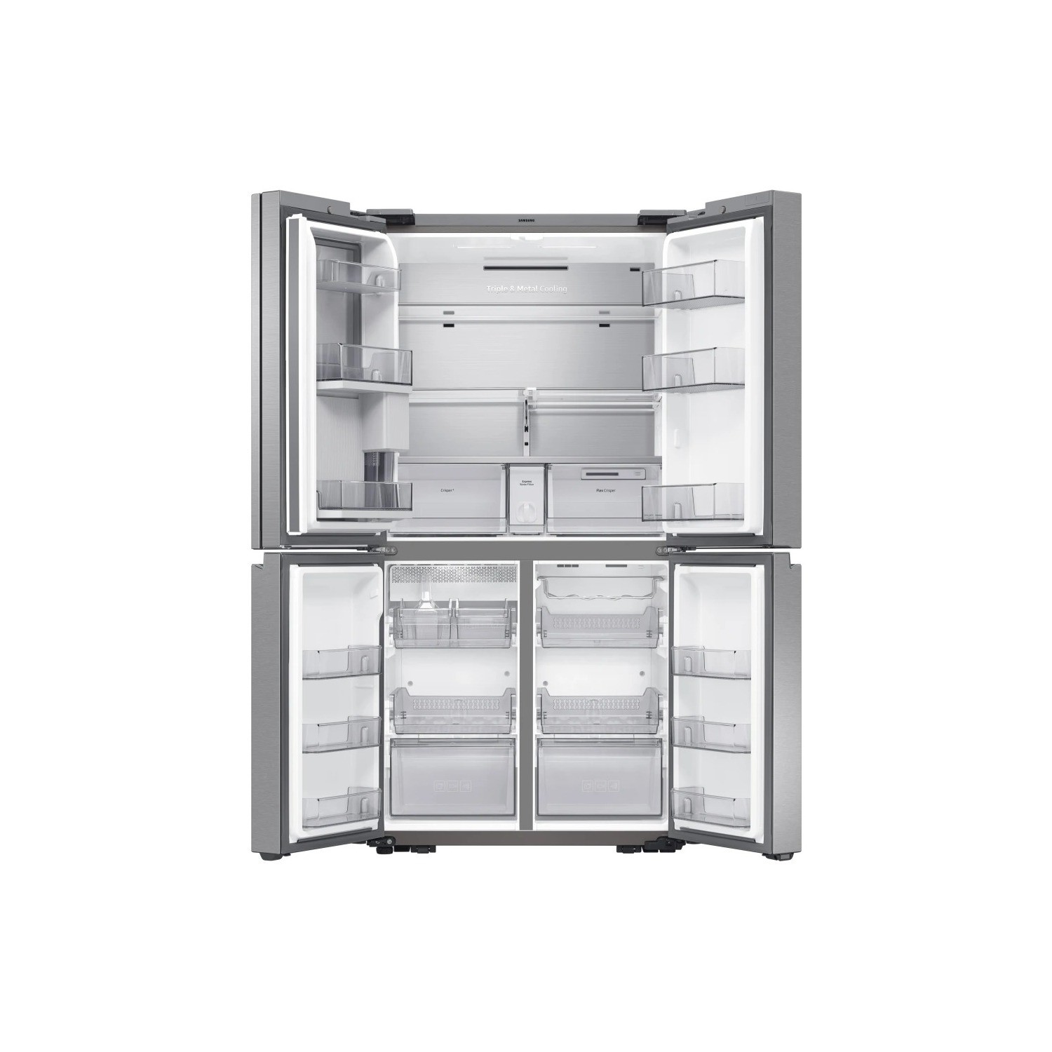 Samsung 637 Litre Four Door American Fridge Freezer - Silver - Image 3