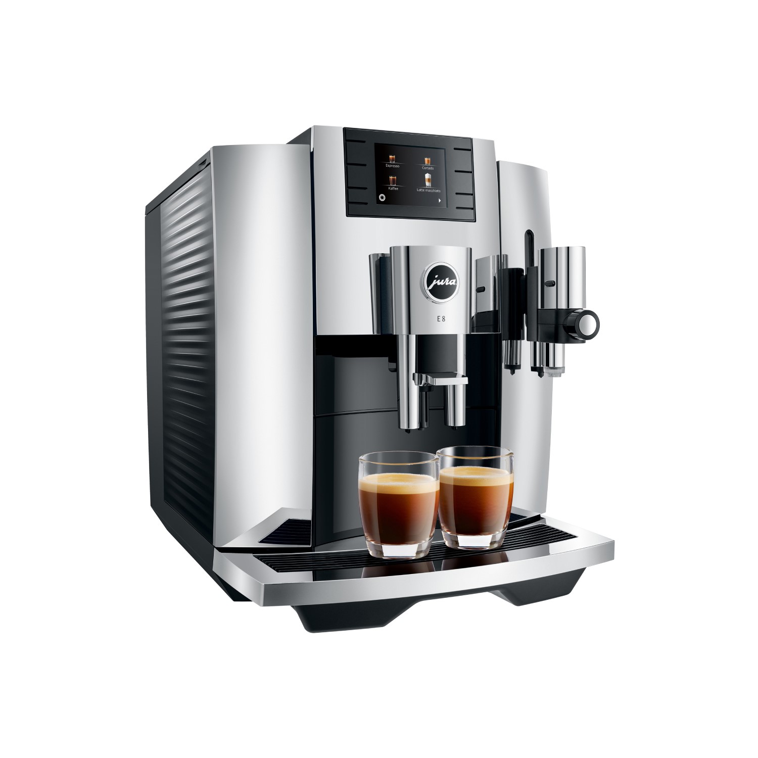 Jura E8 Automatic Bean to Cup Coffee Machine - Chrome - Image 3