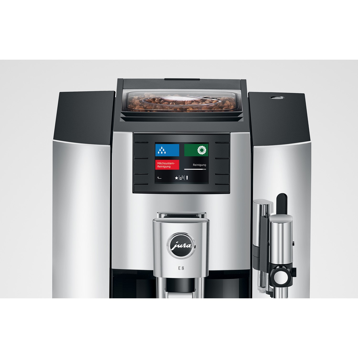 Jura E8 Automatic Bean to Cup Coffee Machine - Chrome - Image 5