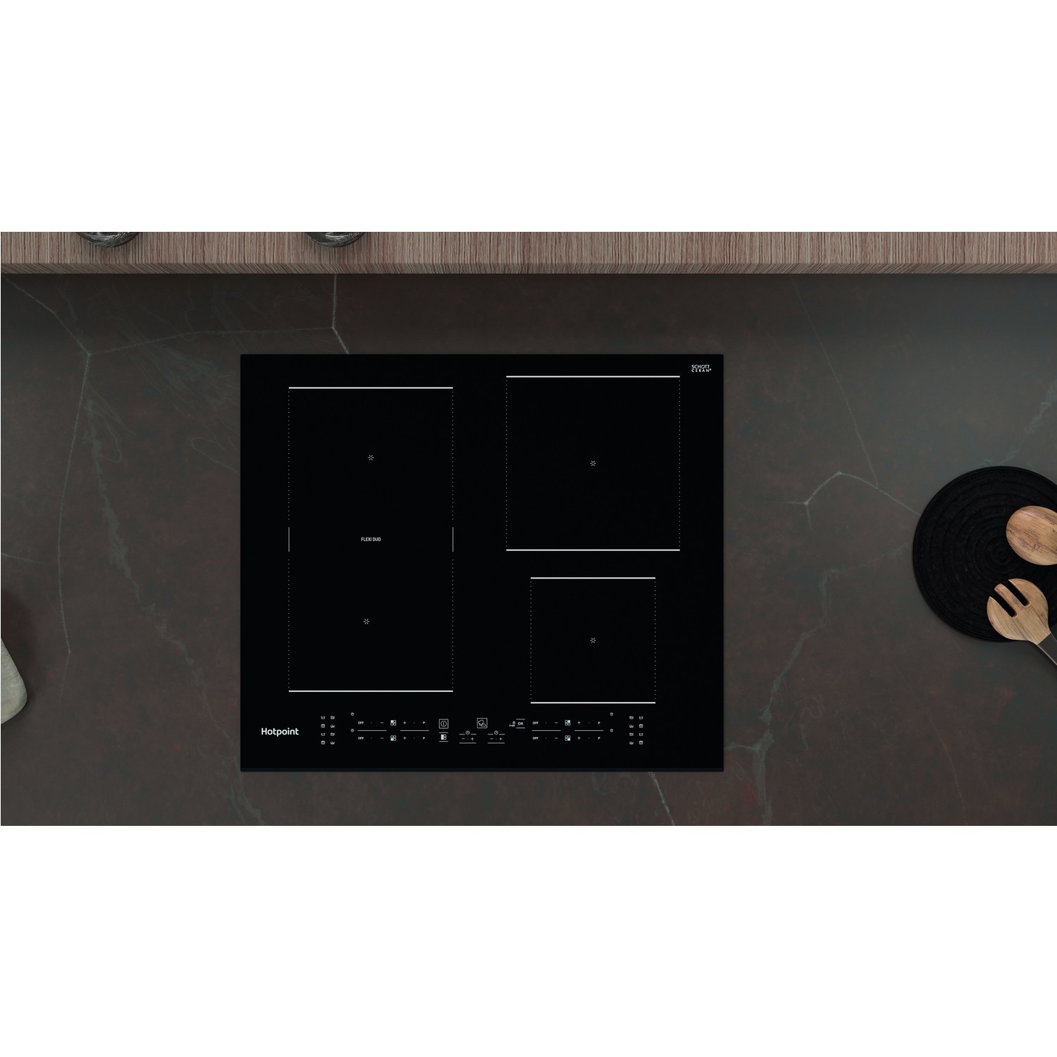 Hotpoint 59cm 4 Zone Induction Hob with Flexi Zone - Image 4