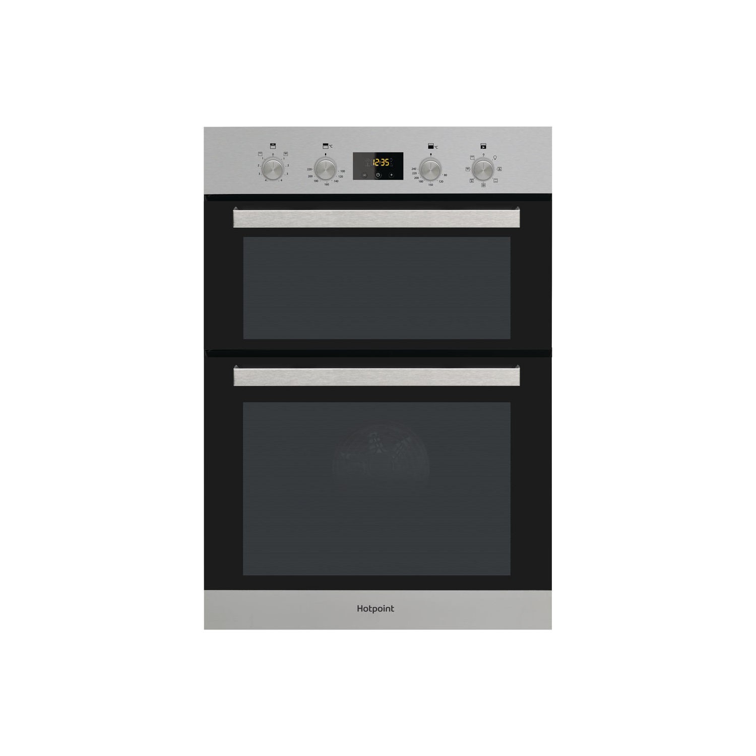 Hotpoint Newstyle Electric Built-In Double Oven with Catalytic Liners - Stainless Steel