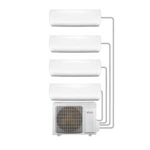 Argo Multi-Split 4 x 9000 BTU Smart Wall Mounted Heat Pump Air Conditioner Bundle - Four Indoor Units Single Outdoor Unit