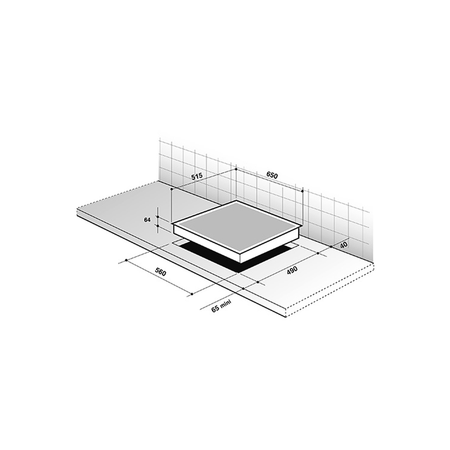 De Dietrich 65cm 4 Zone Induction Hob - Image 2