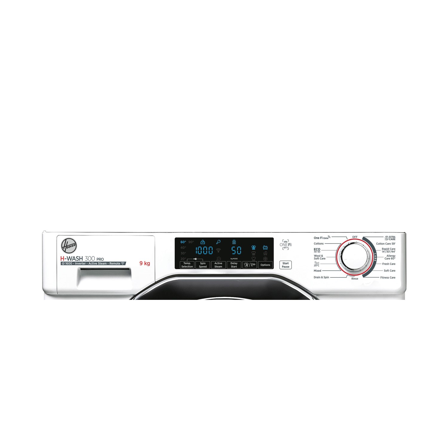 Hoover 9kg 1600rpm Integrated Washing Machine White Chrome Door - Image 4