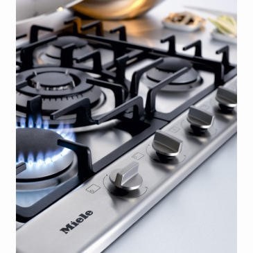 Miele 75cm 5 Burner Gas Hob - Stainless Steel - Image 3