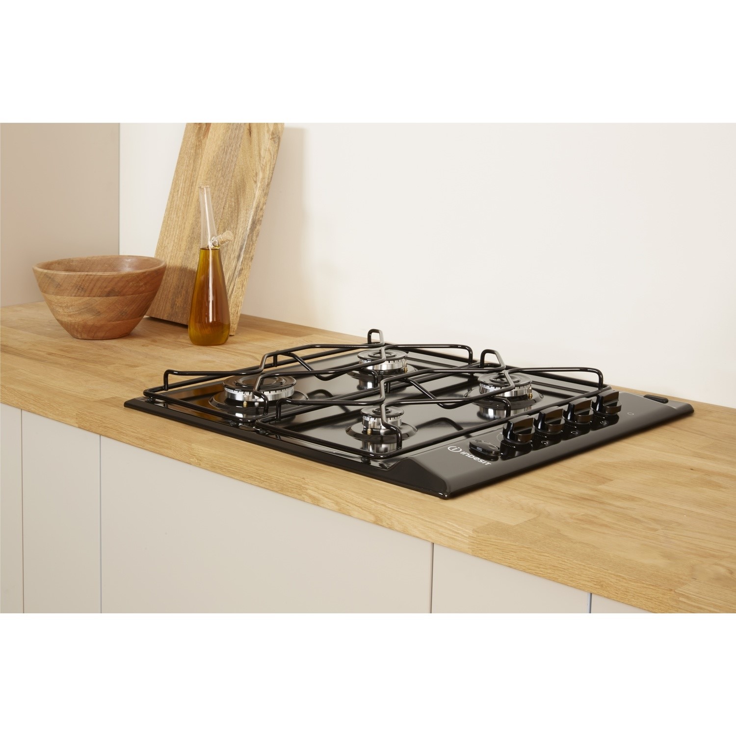 Indesit Aria 58cm 4 Burner Gas Hob - Black - Image 2