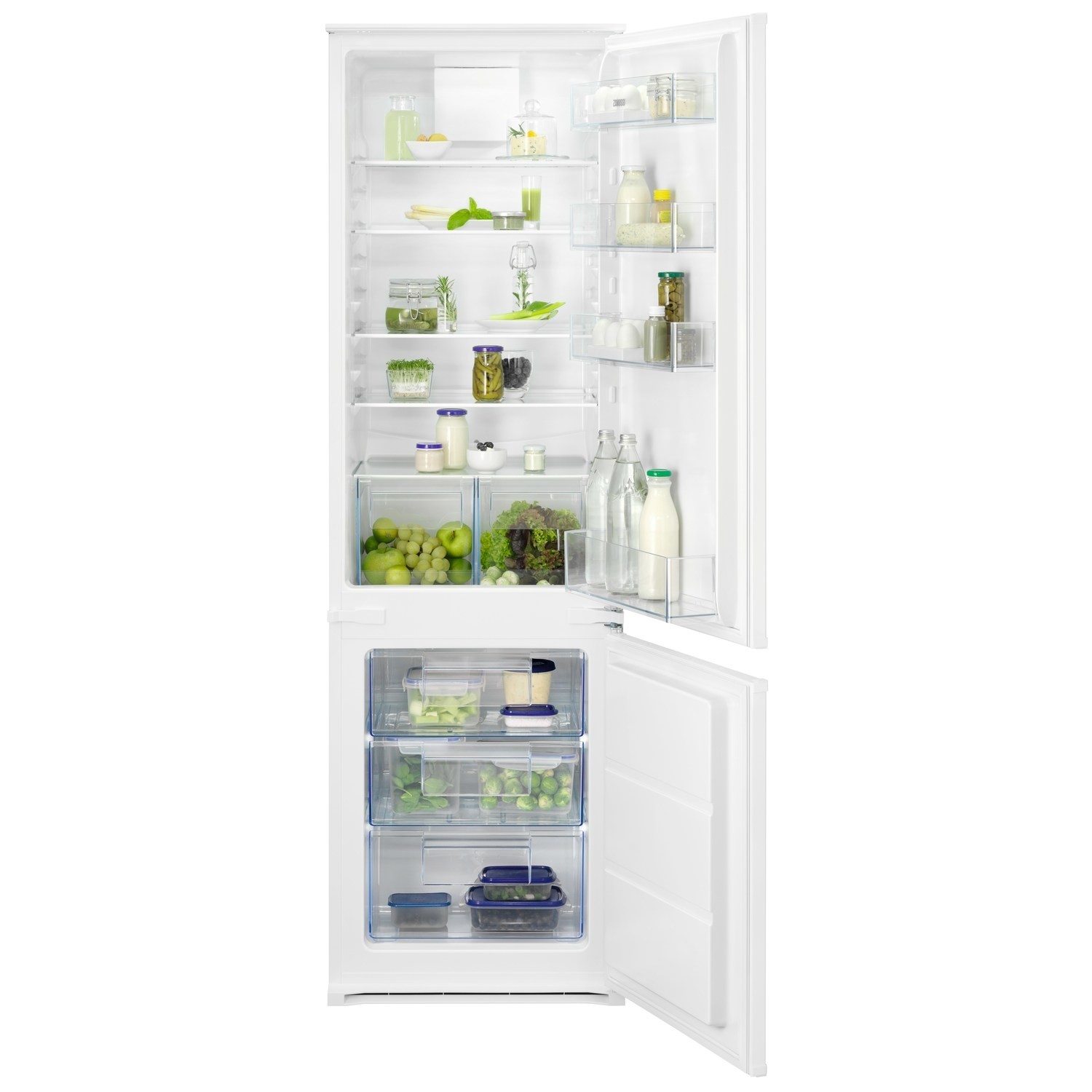 Zanussi 257 Litre 70/30 Integrated Fridge Freezer - Image 2