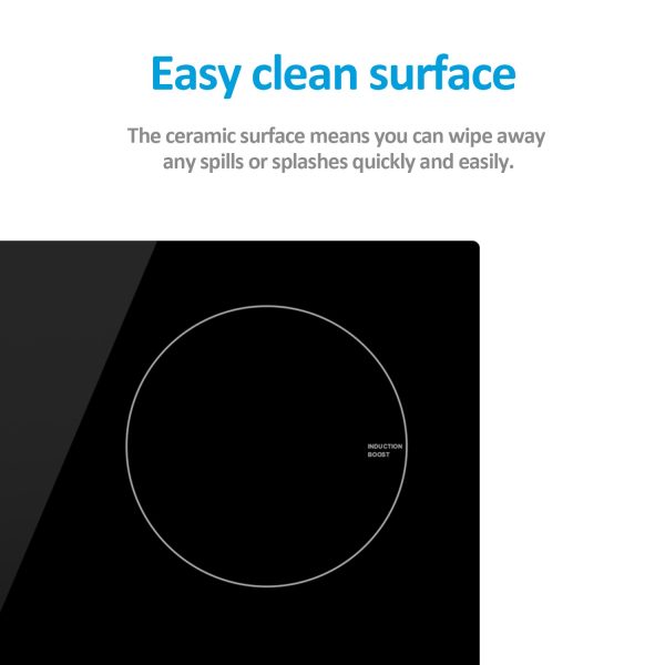 electriQ 60cm 4 Zone 13amp Plug In Induction Hob - Image 3