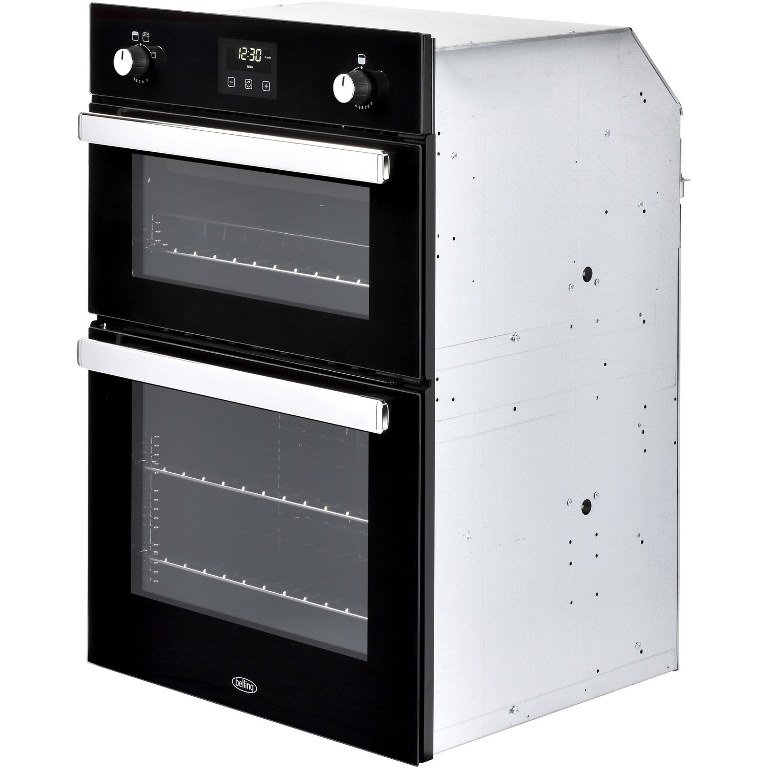 Belling BI902G Built In Gas Double Oven - Black - Image 2