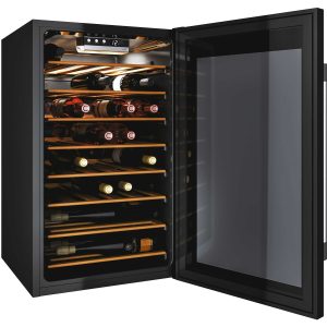 Hoover 42 Bottle Capacity Single Zone Wine Cooler - Black