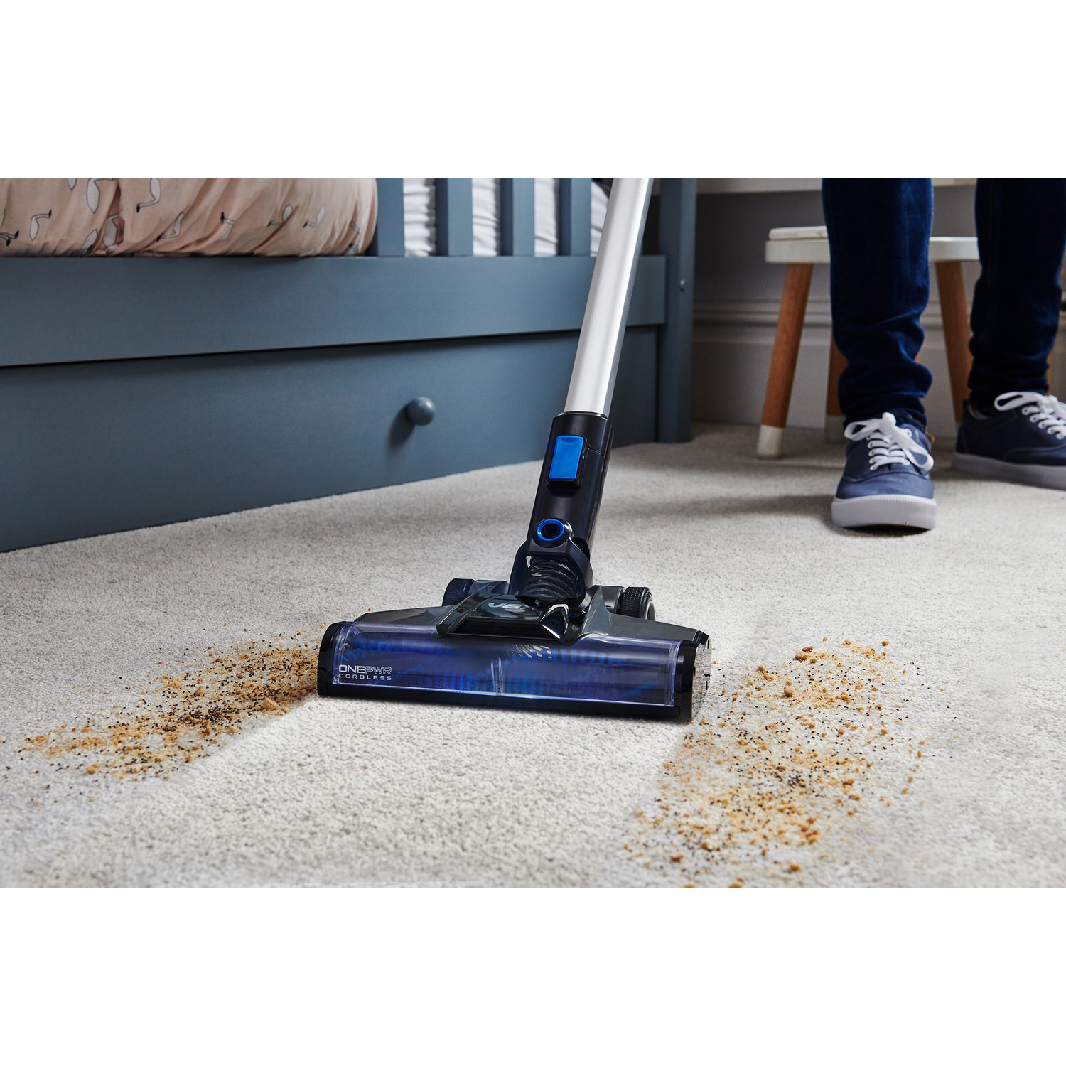 VAX ONEPWR Pace Cordless Vacuum Cleaner - Graphite & Blue - Image 5