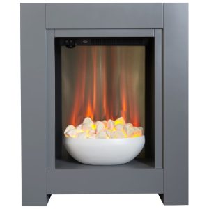 Adam Grey Freestanding Electric Fireplace Suite 23" - Monet