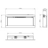 Be Modern 45" Wall Inset Electric Fire with Black Trim - Avella Grande - Image 5