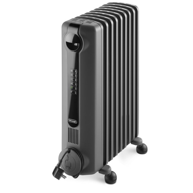 Delonghi Radia S TRRS0920E 2kW Oil Filled Radiator with 5 Year Warranty - Grey