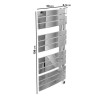 electriQ Flat Panel Electric Towel Radiator H1080xW500mm - Chrome - Image 4