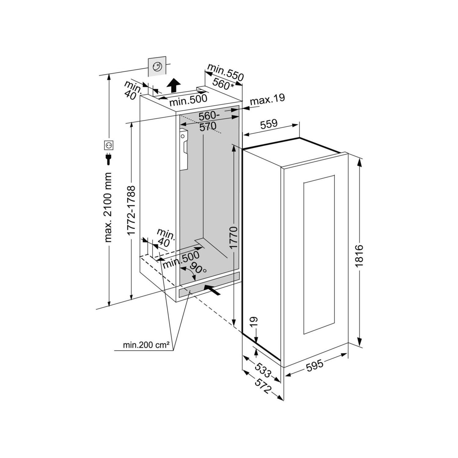 Liebherr Vinidor Dual Zone 83 Bottle Built-in Wine Cabinet - White - Image 4