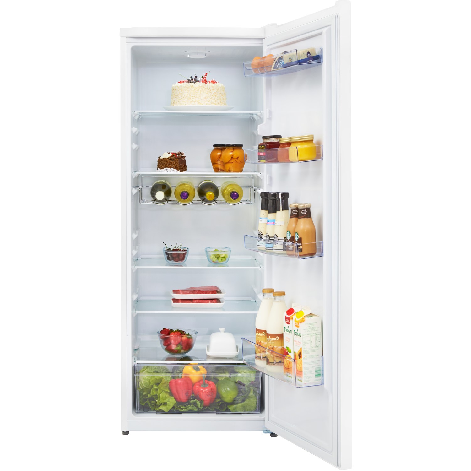 Beko 252 Litre Upright Freestanding Larder Fridge - White - Image 3