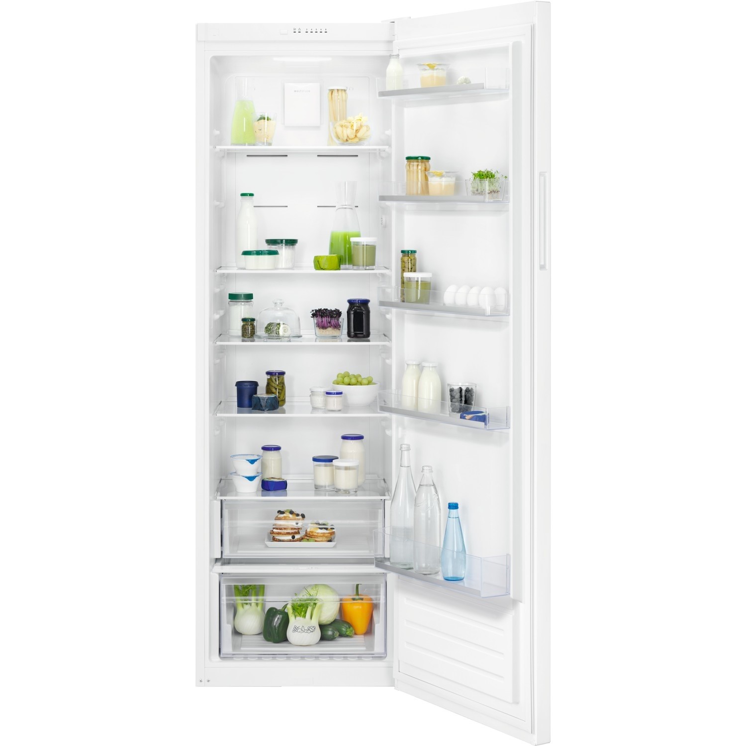 Zanussi 380 Litre MultiFlow Tall Freestanding Fridge - White - Image 4