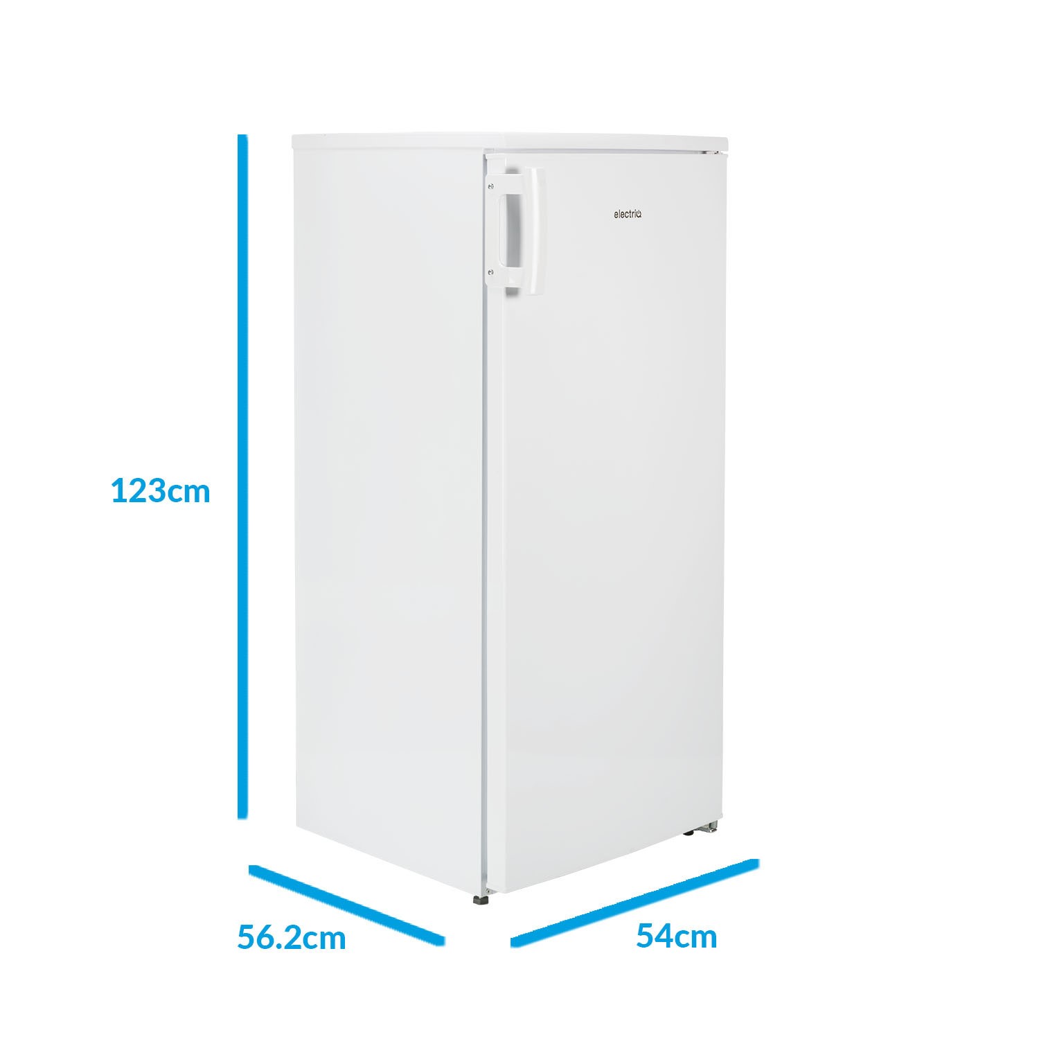 electriQ 204 Litre Freestanding Larder Fridge - White - Image 3
