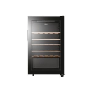 Haier 33 Bottle Freestanding Single Zone Wine Cooler - Black