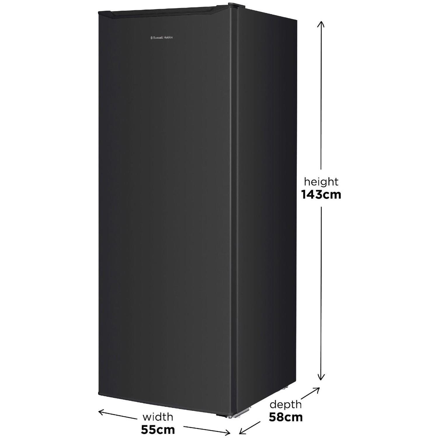Russell Hobbs 242 Litre Freestanding Larder Fridge - Black - Image 2